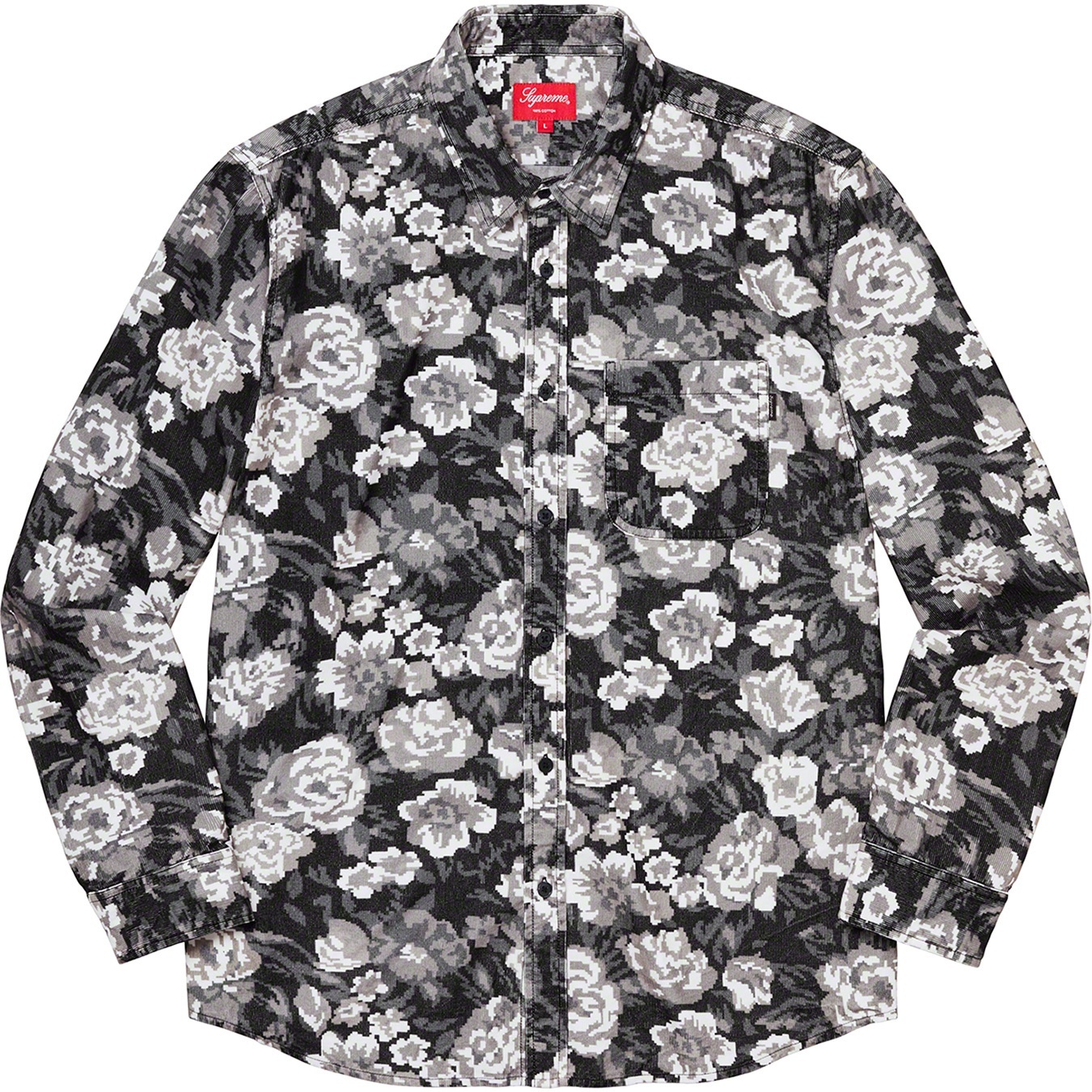 Digi Floral Corduroy Shirt view 3